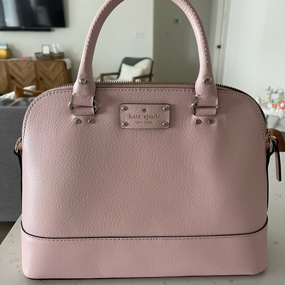 light pink leather Kate Spade purse LIKE NEW